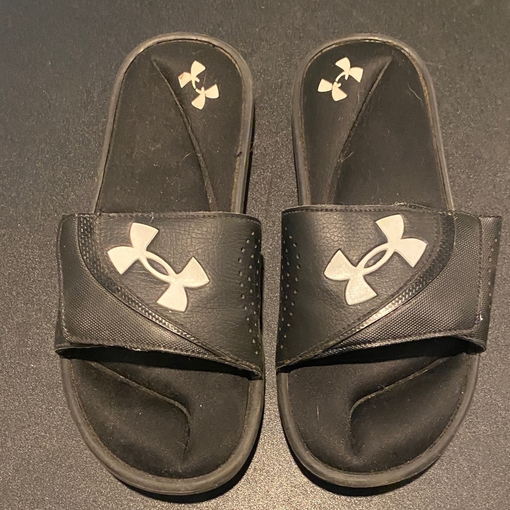 Under Armour Black Slide Sandals